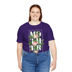 Floral Tee - Unisex Jersey Short Sleeve Tee - Mother In The Flowers, Positive Vibes