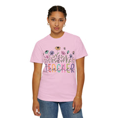 Floral Teacher Appreciation T-Shirt - Comfort Colors Soft