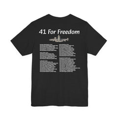 41 For Freedom FBM Fleet Ballistic Missile Submarine Unisex Jersey Short Sleeve Tee