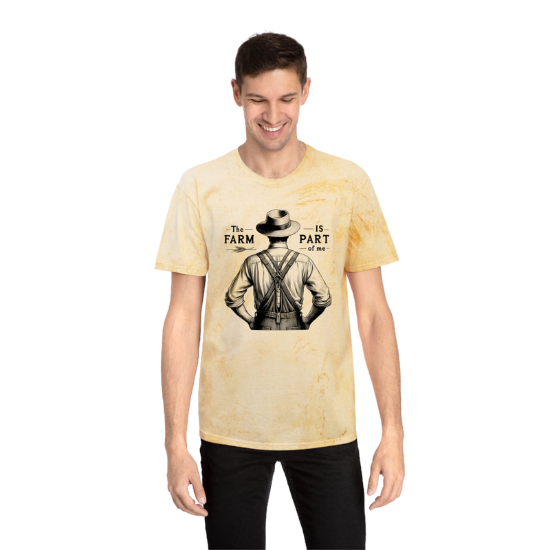 The Farm Is Part Of Me - Farmer Graphic Unisex Color Blast T-Shirt