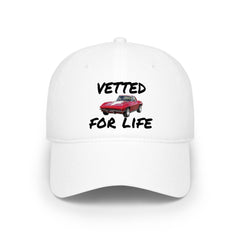 Vetted For Life Hat — Vintage Red Car Baseball Cap