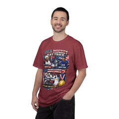 Hockey Hat Trick T-Shirt — USA Men's, Women's & Paralympic Gold Tribute 2026