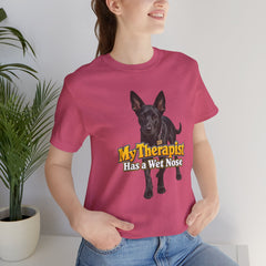 My Therapist Has A Wet Nose Personalized with your dog(s) image T-Shirt