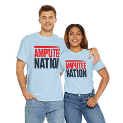 Amputee Nation Unisex Heavy Cotton Tee, Support Shirt, Gift for Amputees, Awareness Apparel, Casual Comfort Wear