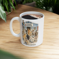Who Let The Cats Out Baldwin Harbor Animal Hospital Ceramic Mug – (11oz/15oz)