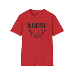 Nurse Life - Unisex Softstyle T-Shirt | Nurse Awareness,Medical Wear,Gift For Him,Scrubs Lover, RN, Hospital Staff Gift,Gift For Her