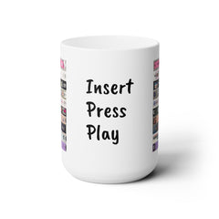 80s Movie Mug, Stop, Insert, Press Play