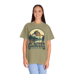 Glacier National Park Graphic, Comfort Colors Soft Relaxed Fit Unisex Garment-Dyed T-shirt