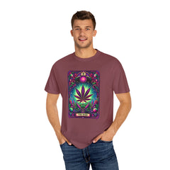 TAROT CARD WEED T Shirt, Vintage Style tee, Marijuana Leaf Graphic Tee, Weed Lover, Smoke Cannabis tee, Relaxed Fit tee, Stoner Lifestyle