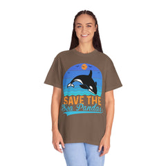 Save The Sea Pandas Comfort Colors Unisex Garment-Dyed T-shirt