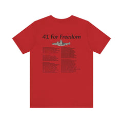 41 For Freedom FBM Fleet Ballistic Missile Submarine Unisex Jersey Short Sleeve Tee