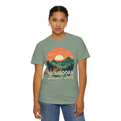 Shenandoah National Park Graphic, Comfort Colors Soft Relaxed Fit Unisex Garment-Dyed T-shirt
