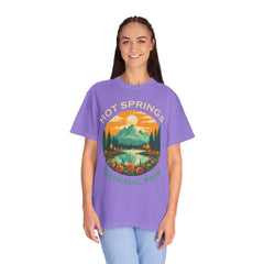 Hot Springs National Park Graphic, Comfort Colors Soft Relaxed Fit Unisex Garment-Dyed T-shirt