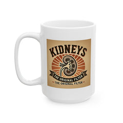 Kidneys The Original Filter, Graphic Ceramic Mug, (11oz, 15oz)
