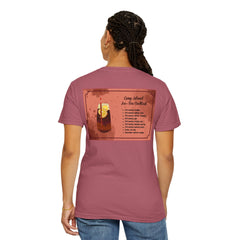 Long Island NY Comfort Colors Garment-Dyed T-shirt with Long Island Ice Tea Cocktail Recipe on Back