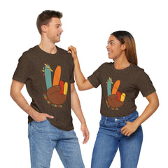 Thankful Teacher T‑Shirt – Hand Turkey Teacher Appreciation Tee