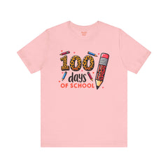 100 DAYS OF SCHOOL - Unisex Jersey Short Sleeve Tee | Elementary School Holiday, Gift For Her, Gift For Him, Teacher Shirt, Classroom Shirt