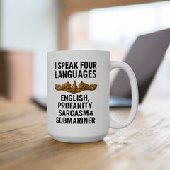 Submarine Officer Language Lover Mug | Ceramic Coffee Cup 11oz 15oz