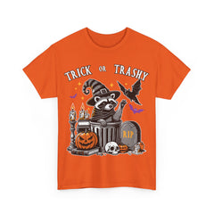 Halloween Trick Or Trashy Raccoon! Graphic Unisex Heavy Cotton Tee