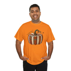 Autumn-Themed Pumpkin Book Tee, Cozy Fall Shirt, Halloween Apparel, Literary Gift, Unisex Comfortable T-Shirt