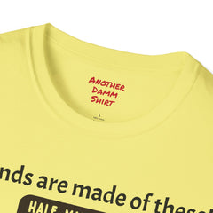 Leg Amputee Humor - Unisex Softstyle T-Shirt / Running a Marathon / One Leg Humor / Awards Medal / Funny Story / One Leg Warrior