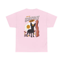 Breakfast Club Dog T‑Shirt — Retro Bacon & Eggs Graphic Tee