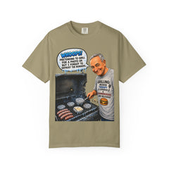 Grill Master Grandpa Funny BBQ T-Shirt — "Whoops! Pretending to Grill for a Photo" Graphic Tee