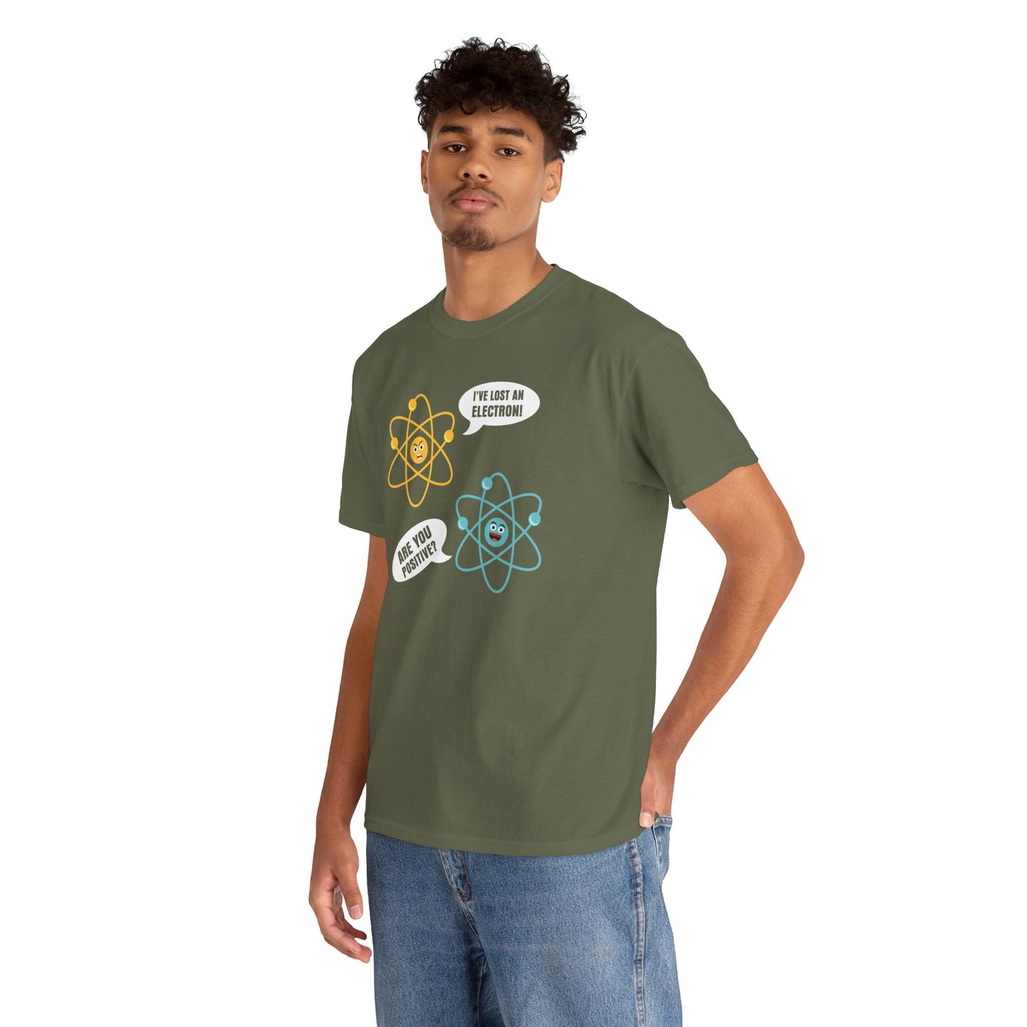 I've Lost An Electron Funny Science Graphic - Unisex Heavy Cotton Tee