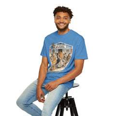 Front Graphic "Who Let the Cats Out?" Baldwin Harbor Animal Hospital Cute Vet Clinic T Shirt