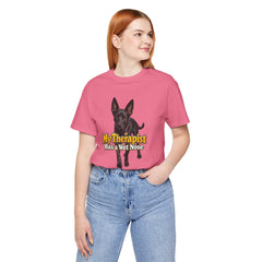 My Therapist Has A Wet Nose Personalized with your dog(s) image T-Shirt