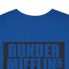 Utica Unisex Heavy Cotton Tee - Retro Dunder Mifflin Design for Nostalgic Fans