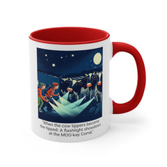 COW TIPPING Awareness - Accent Mugs | Cow Tipping Is Real, Bovine Humor. Gift For Him, Gift For Her, Farm Humor, Cow Fan Gift, Farm Animal
