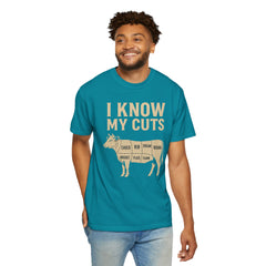 Funny Cow Cuts Unisex T-Shirt - Gift for Meat Lovers, BBQ Parties