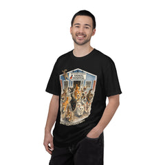 Front Graphic "Who Let the Cats Out?" Baldwin Harbor Animal Hospital Cute Vet Clinic T Shirt