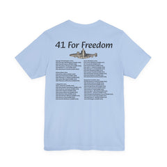 41 For Freedom FBM Fleet Ballistic Missile Submarine Unisex Jersey Short Sleeve Tee