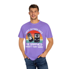 Retro Gamer Unisex T-Shirt - "I Went Outside Once"
