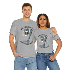 Amputee Coffee Humor - Unisex Heavy Cotton Tee