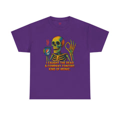 Grateful Dead Inspired Sarcastic Skeleton Tee