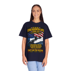 USS George Washington Carver SSBN-656 T-Shirt — "Education Is the Key to Unlock the Golden Door of Freedom"