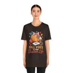 Fall Vibes Teacher Life T-Shirt