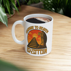 Vintage-Inspired Ceramic Mug for Coffee Lovers, Get The Led Out, Retro Classic Rock Mug