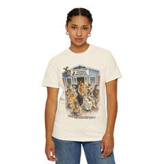 Front Graphic "Who Let the Cats Out?" Baldwin Harbor Animal Hospital Cute Vet Clinic T Shirt