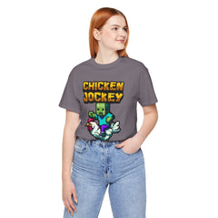 Video Game Chicken Jockey Tee - Unisex Short Sleeve T-Shirt