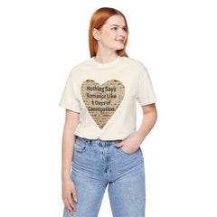 Funny Matzah Heart Constipation Quote For Passover Unisex Tee