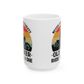 Old Biker Ride To I Die Retro Graphic Ceramic Mug, (11oz, 15oz)