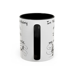 Life symphony mug, music lover gift, ceramic coffee mug, inspirational quote mug, white ceramic mug, 11oz mug, 15oz mug, musician gift, gift for composer, motivational mug, unique coffee mugs, custom quote mugs.