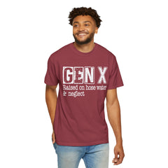 GEN X FUNNY graphic, Raised on Hose Water and Neglect, Retro Comfort Colors 1717, unisex garment-dyed t-shirt, gift for him, gift for her, Birthday gift tee, Vintage Style graphic tee, Fathers Day Shirt