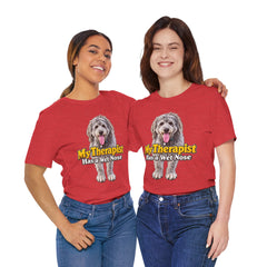 My Therapist Has A Wet Nose Personalized with your dog(s) image T-Shirt