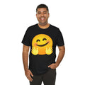 Emoji With Hugging Hands - Graphic Unisex Jersey Short Sleeve Tee