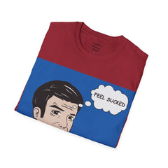 Feel Sucked Pop Art Guy Unisex Softstyle T-Shirt